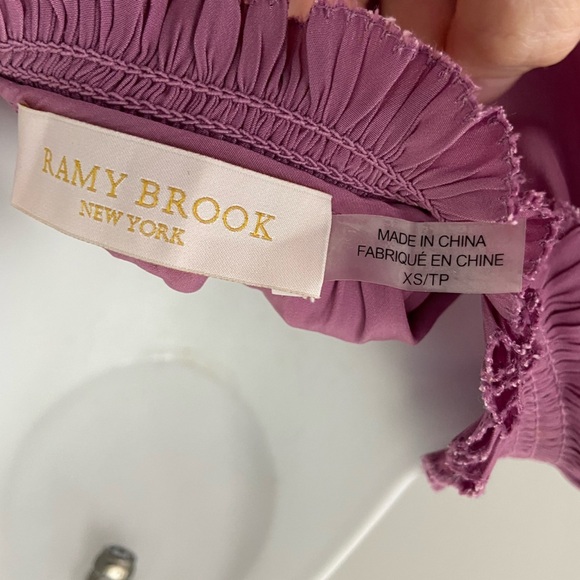 Ramy Brook Wren Flutter Sleeve Dress Mauve size XS - Picture 9 of 12